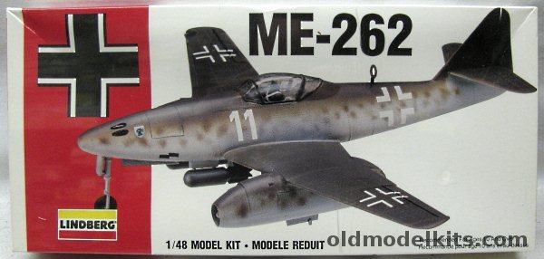 Lindberg 1/48 Messerschmitt Me-262, 70551 plastic model kit